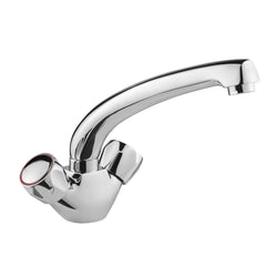 Vitality Round Sink Mixer With Flexi Tail